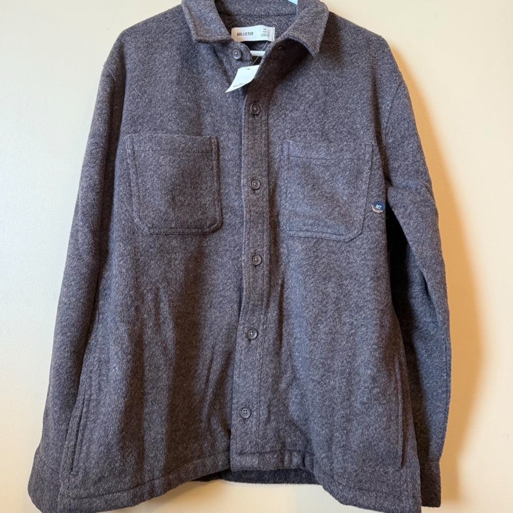 hollister button jacket